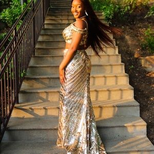 Gold Sherri Hill Dress